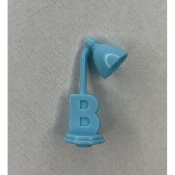 Mattel Other - Barbie B Blue Desk Lamp Snap On Dollhouse Miniature Diorama Toy Furniture